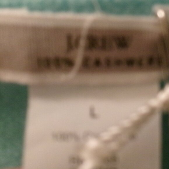 NWTS, J.CREW, SIZE L, PASTEL AQUA, 100% CASHMERE, V NECK,LONG SLEEVE  SWEATER - Picture 4 of 4